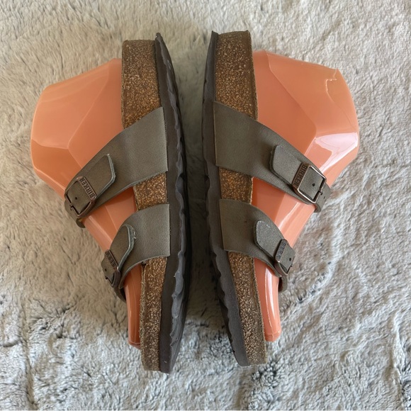 Birkenstock Mayari Birkibuc Birko-Flor Strappy Sandals Mocha Regular Sz 36 5.5US - Picture 7 of 11